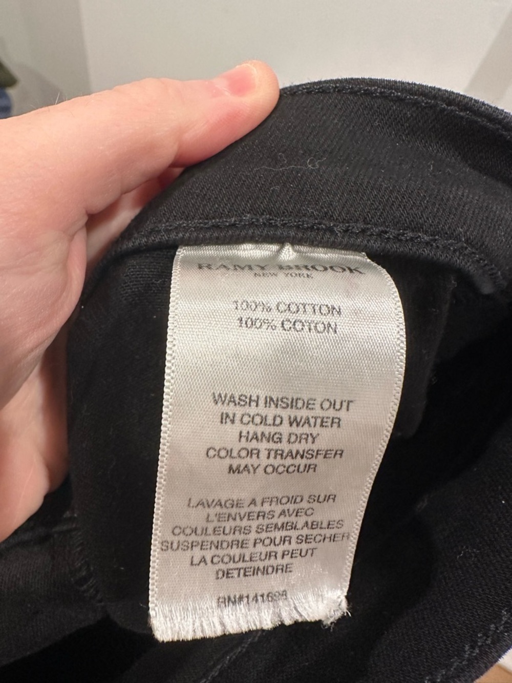 Ramy Brook Cindy High Rise Flare Jeans Black Button Front Women’s Size 28 - Picture 9 of 9
